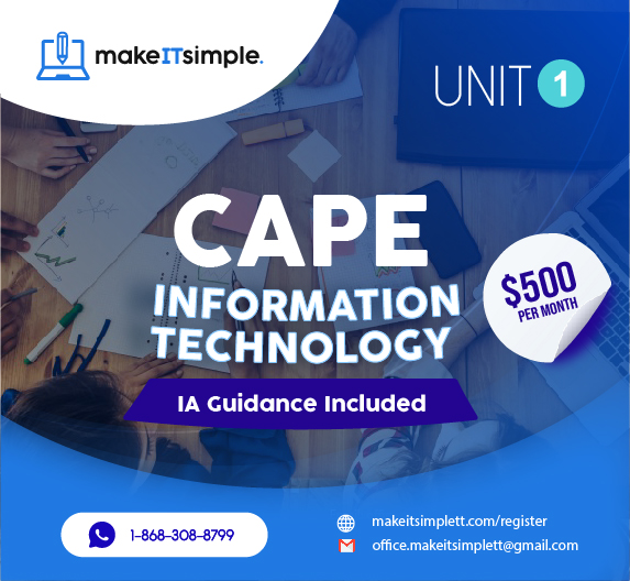 CAPE IT Unit 1 with price