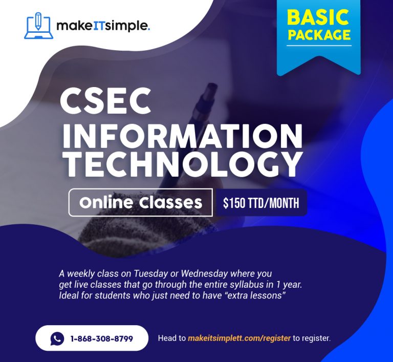 CSEC Information Technology Online Classes Square-01